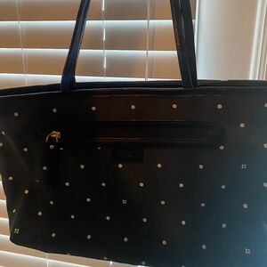 KATE SPADE black and white polka dot handbag